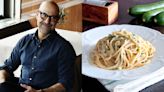 Stanley Tucci's favorite zucchini pasta dish is a creamy cheesy delight. Here's how to make it.