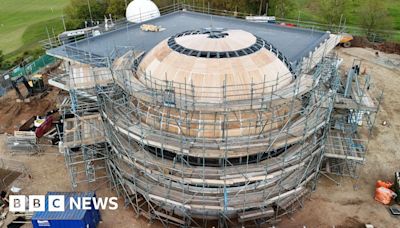 Sherwood Observatory: New pictures show construction of planetarium