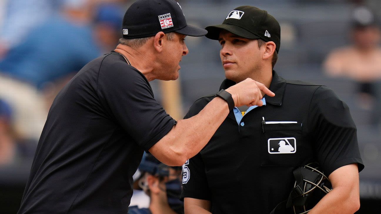 Yankees' Boone ejected for fifth time this season