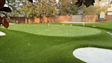 Hello friends: Jim Nantz built a new backyard hole that is an homage to Augusta National's 13th green