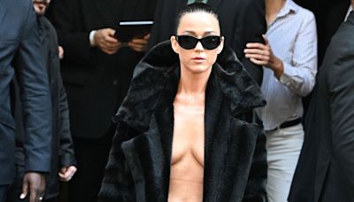 For Katy Perry, It’s ‘No Shirt, No Problem’ at Paris Couture Week