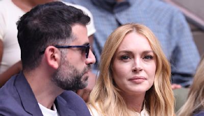 Lindsay Lohan brings the glamour while attending star-studded US Open