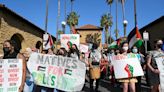 Hundreds of pro-Palestinian students walk out in protest at Stanford University graduation