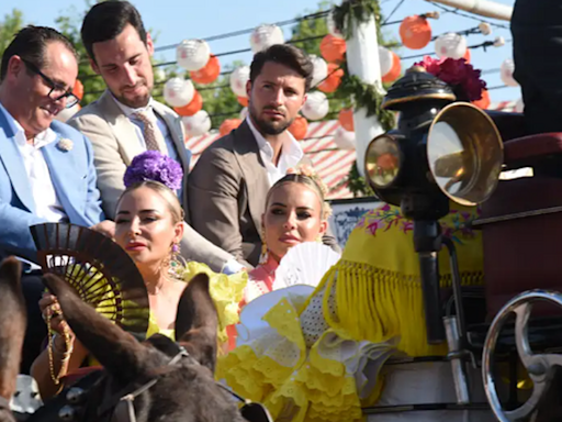 Sergio Rico y Alba Silva disfrutan de la Feria de Abril mientras esperan a su primera hija