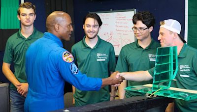 Future NASA moon mission pilot, Cal Poly grad visits campus. ‘I love being a part of this’