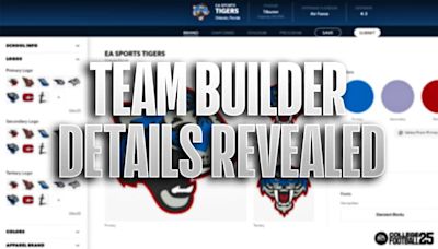 College Football 25 Team Builder Details Revealed