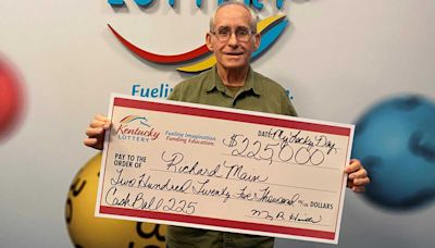 Kentucky man wins lottery top prize after falling just 1 number short 2 weeks prior