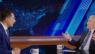 Jon Stewart praises Pete Buttigieg after his 'perfect' take on JD Vance