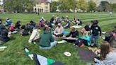 Pro-Palestine demonstrators hold subdued rally at Utah State University in Logan