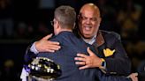 Michigan football celebration highlights: Warde Manuel 'working' to get Jim Harbaugh new deal