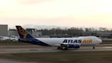 Moment final Boeing 747 takes off from Washington