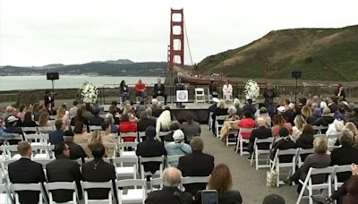 Commemoration held for suicide deterrent nets on SF's Golden Gate Bridge