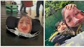 Filipino man goes on epic vacation accompanied by pillow of wife’s face after she couldn’t join