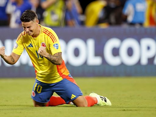 Un James Rodríguez rejuvenecido ilusiona a Colombia con levantar la Copa América