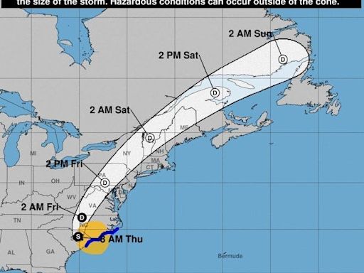 Nearly 130K in North Carolina without power after Tropical Storm Debby makes 2nd landfall