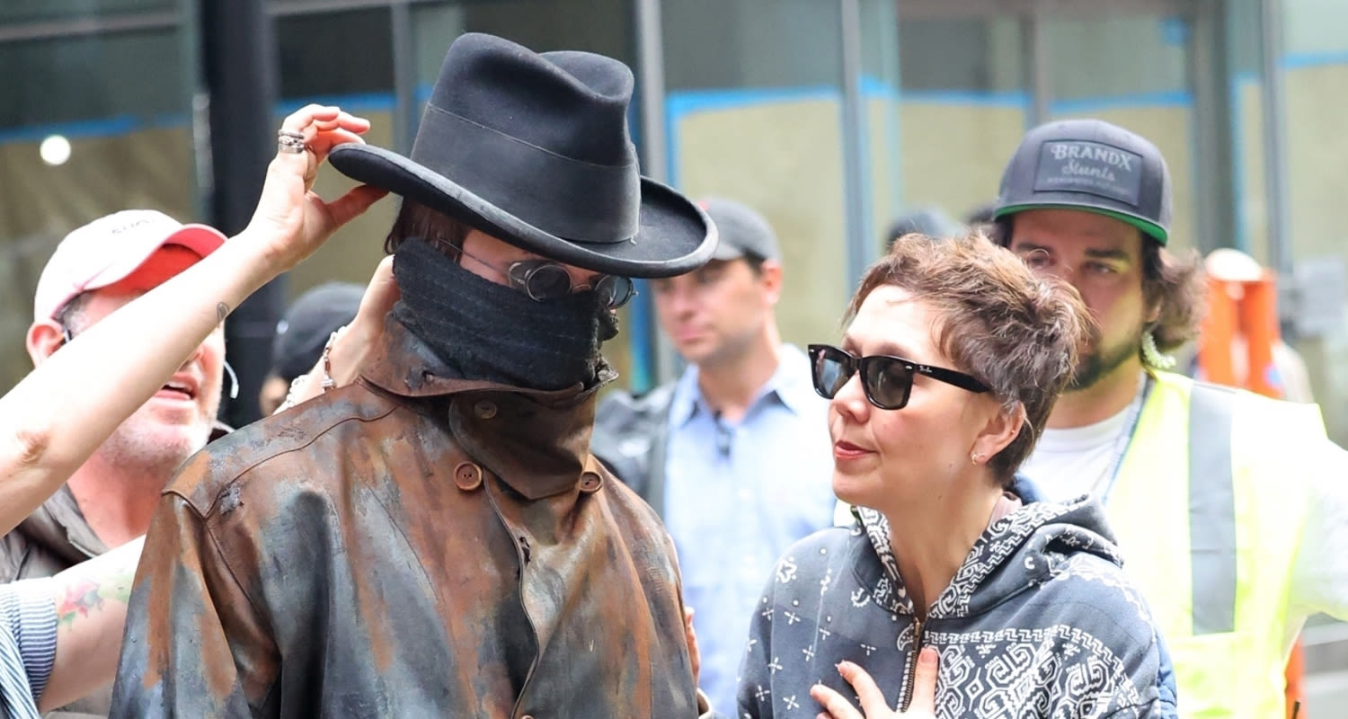 Christian Bale Covers Up as Frankenstein’s Monster on Set of ‘The Bride!’ with Director Magge Gyllenhaal