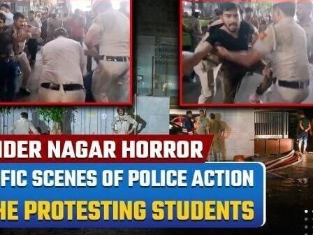 Rajinder Nagar Rau IAS Coaching Incident: Police Detains the Protesting Students | Watch Videos