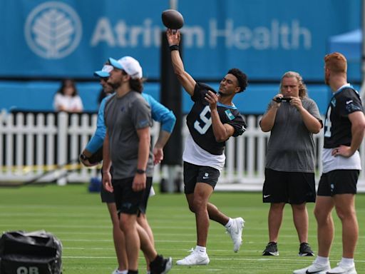Carolina Panthers training camp recap: Bryce Young, Diontae Johnson connect on Day 1