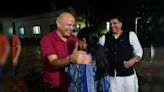 Out On Bail, Manish Sisodia Meets CM Arvind Kejriwal's Wife Sunita, Family | WATCH