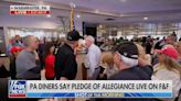 Rumor Alleges Fox News Video Shows '1 Million White Dudes' at a PA Diner 'Organically' Reciting the Pledge of Allegiance. Here...