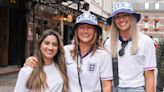 Excited England fans are all smiles before crunch Euros quarter-final
