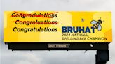 Billboards celebrate Tampa Bay student’s National Spelling Bee win