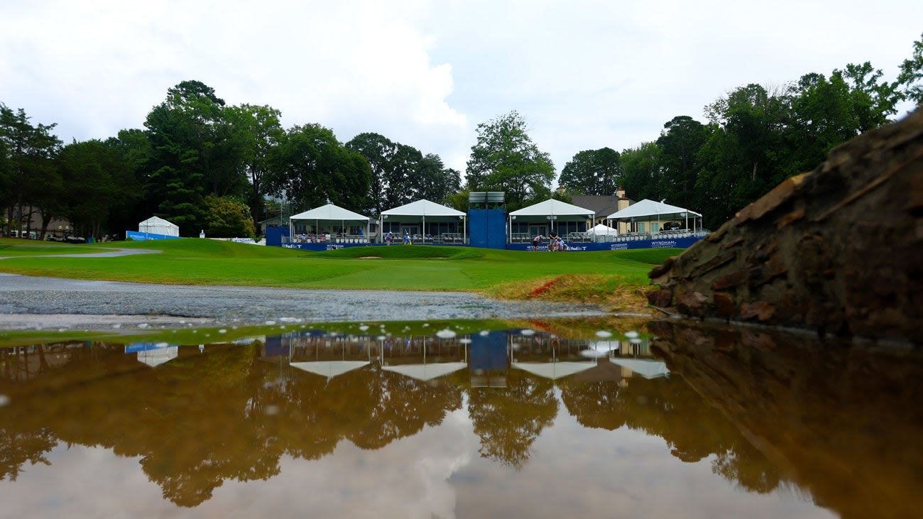 Wyndham Championship first round delayed by tropical storm. Here's the new plan