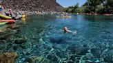 Crystal clear water at Blue Heart Springs makes the oasis a popular destination in the Magic Valley