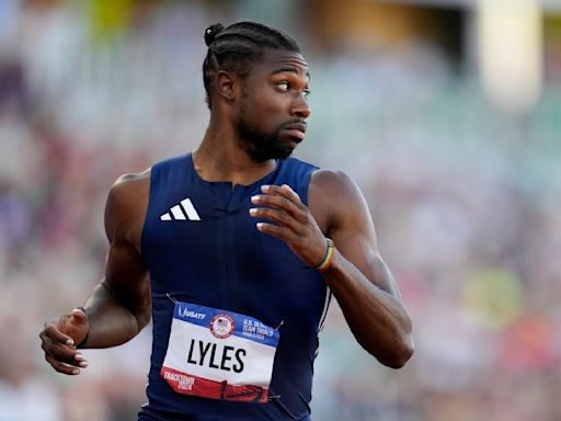 Lyles wins 200 meters to keep hope of Olympic sprint double alive for Paris