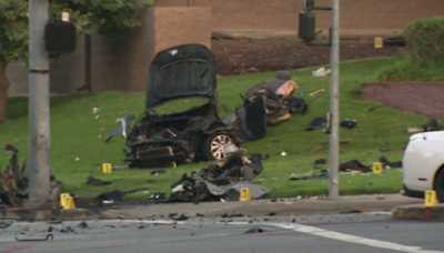 4 dead after high-speed pursuit ends in a crash in Upland