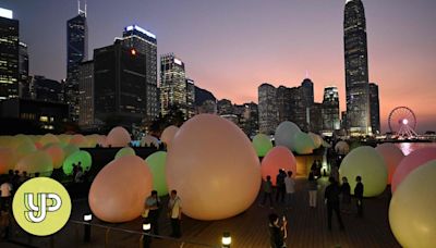 Egg-shaped art installation exhibition at Victoria Harbour extended until June 8