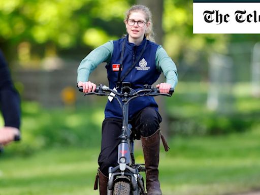 Pictured: Lady Louise rides e-bike at Royal Windsor Horse Show