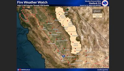 Fire Weather Watch Issued for the Sierra Nevada for Saturday and Sunday (July 13-14, 2024) Due to Chance of Dry Thunderstorms – ...