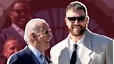 Travis Kelce Jokes During White House Podium Moment: They Told Me 'I'd Get Tased' | Access
