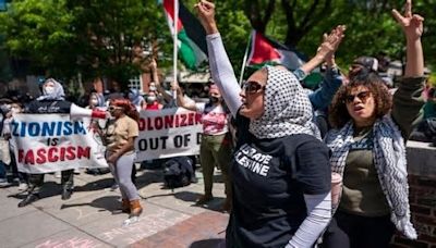 Estudiantes se manifiestan en solidaridad con Palestina en Universidad George Washington de EE.UU.