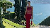 Devon Lee Carlson Rocks Red Hot Knit Dress in Italy — Shop the Look