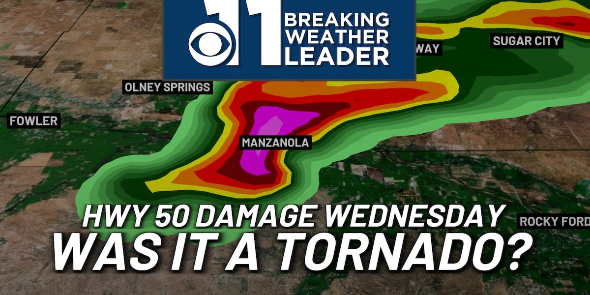 Was the HWY 50 storm a tornado on Wednesday morning?