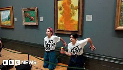 Just Stop Oil pair guilty of throwing soup on to Van Gogh artwork