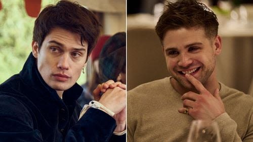 Nicholas Galitzine and Leo Woodall hilariously realize they auditioned for each other's acclaimed roles