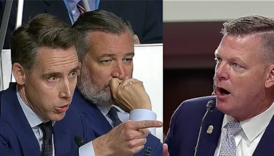 Josh Hawley and Secret Service chief get into shouting match at chaotic Senate hearing