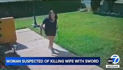 Woman arrested for allegedly stabbing wife to death with sword in San Dimas