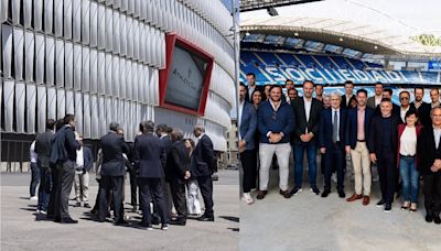 Una delegación de FIFA visita los estadios de San Mamés y Anoeta en el camino de preparación del Mundial 2030