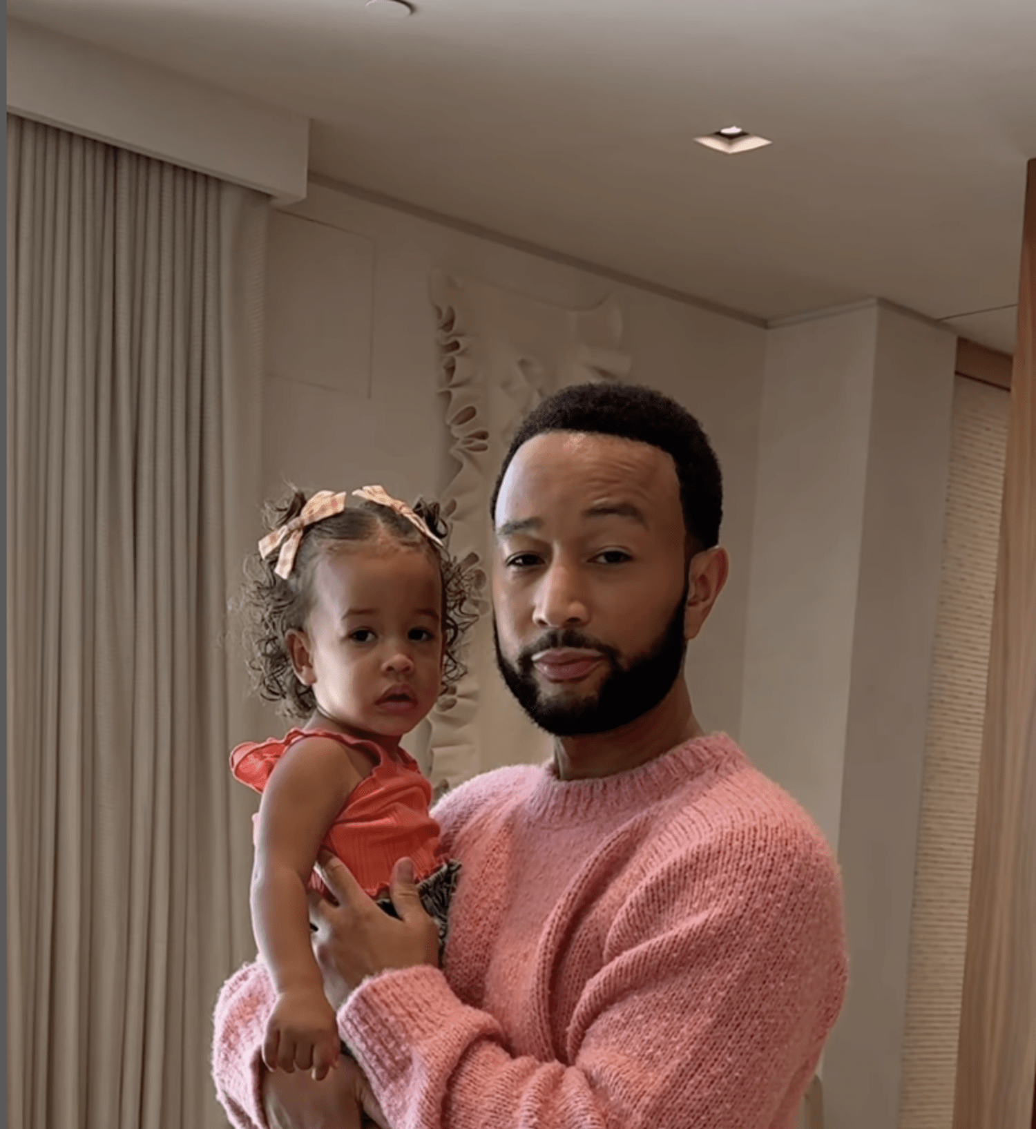 John Legend goes full ‘dad mode’ in video protecting daughter from future suitors