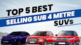Top 5 Best Selling Sub-4 Metre SUVs In India In The Month Of June which includes the Tata Nexon, Hyundai Venue, Maruti Suzuki Brezza...