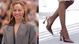 Zoe Saldana Dons Two Saint Laurent Shoe Styles to Cannes Film Festival 2024