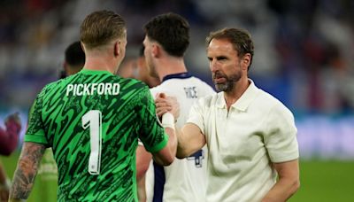 Jordan Pickford and Declan Rice thank departing England boss Gareth Southgate