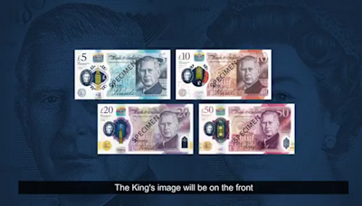 Los billetes con la efigie del rey Carlos III entran en circulación en Reino Unido