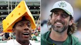 Ahmad 'Sauce' Gardner Burns Cheesehead Hat to Recruit Aaron Rodgers to the Jets