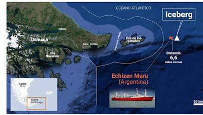 Las hipótesis de los científicos sobre el iceberg que apareció cerca de la costa de Ushuaia