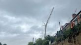 Huge crane can be seen 'for miles' around as it reaches full height